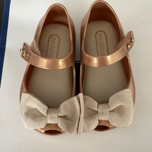 Mini Melissa bow jelly shoes